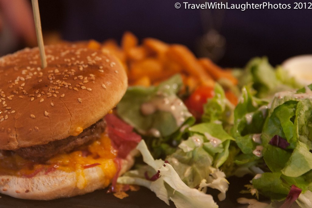 Yes, we were in France and got burgers.  They were so YUMMY!