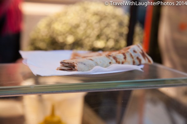 My first street crepe in France!